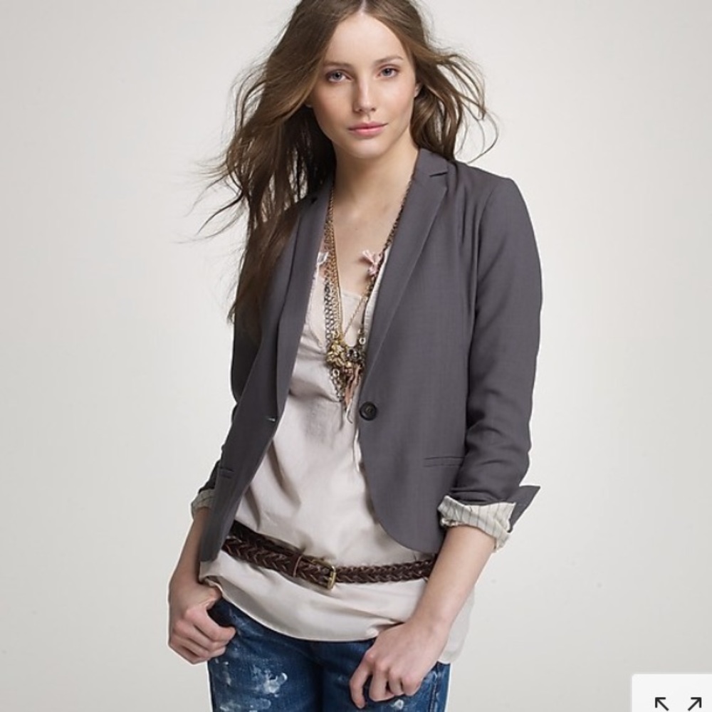 J. Crew Blazer “Drapey Wool Mackenzie Jacket”